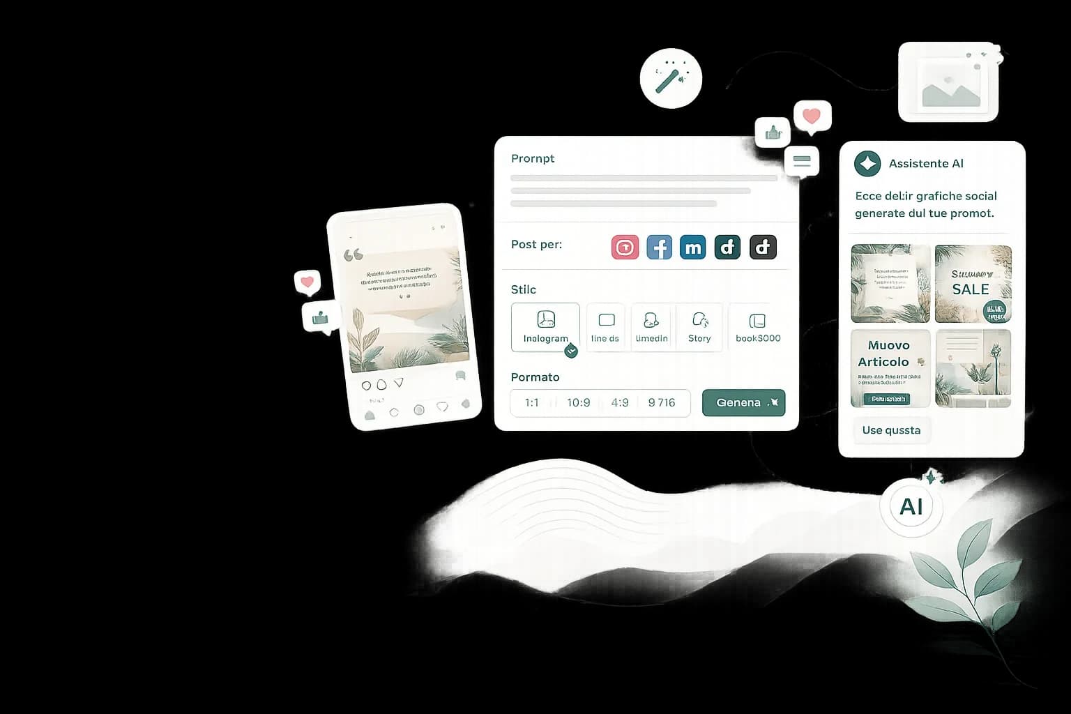 Migliore AI per creare grafiche per i social